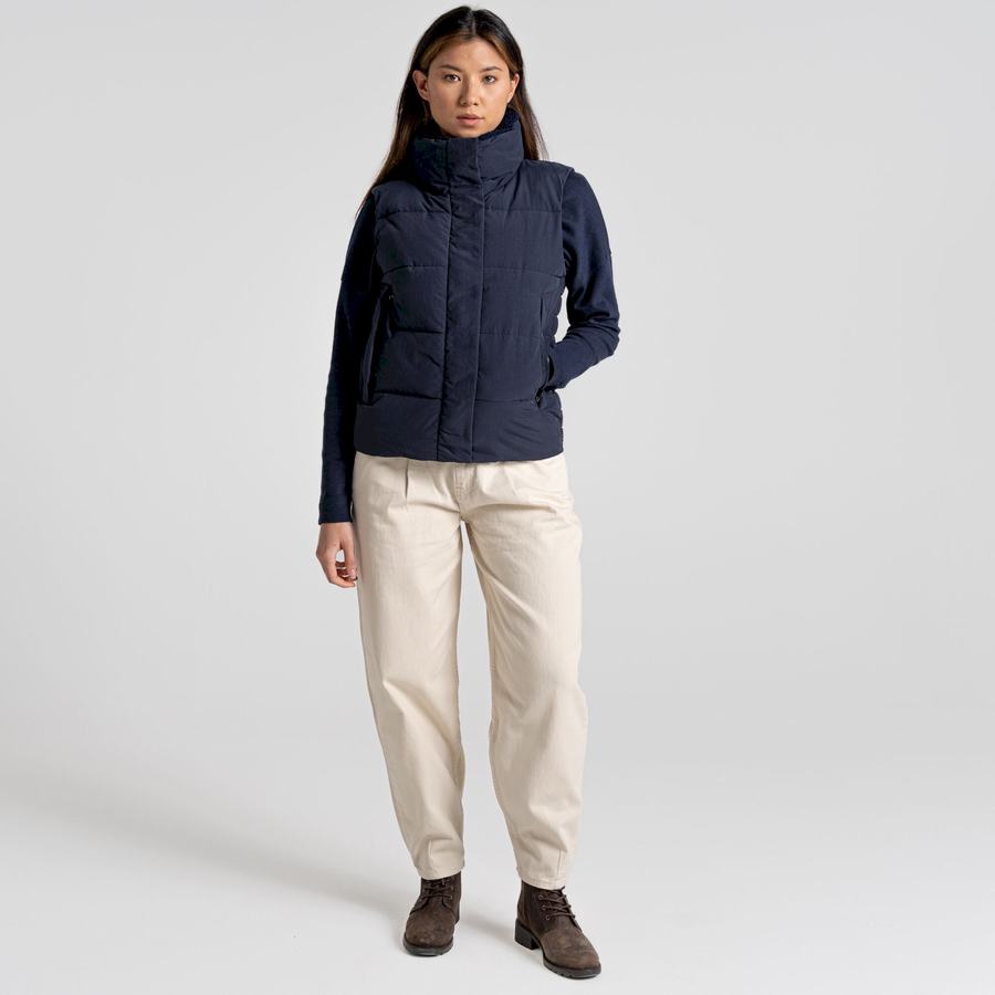 Blue Navy Craghoppers Langley Women's Gilets | AGT3120RR