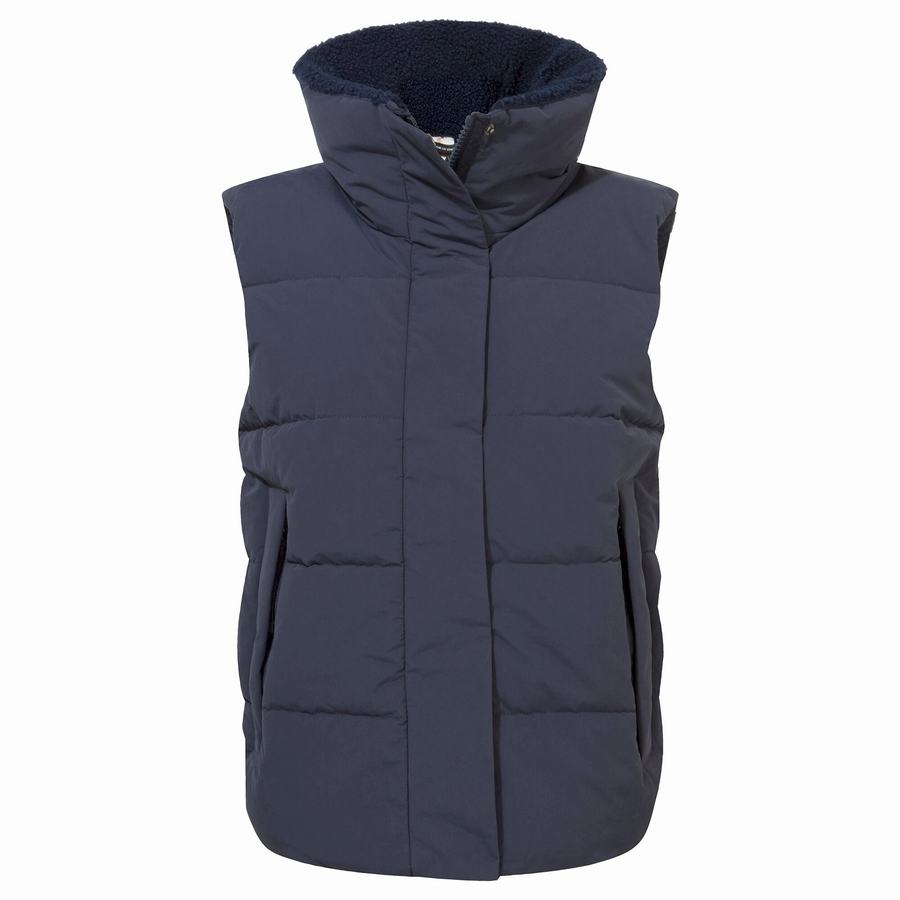 Blue Navy Craghoppers Langley Women's Gilets | AGT3120RR