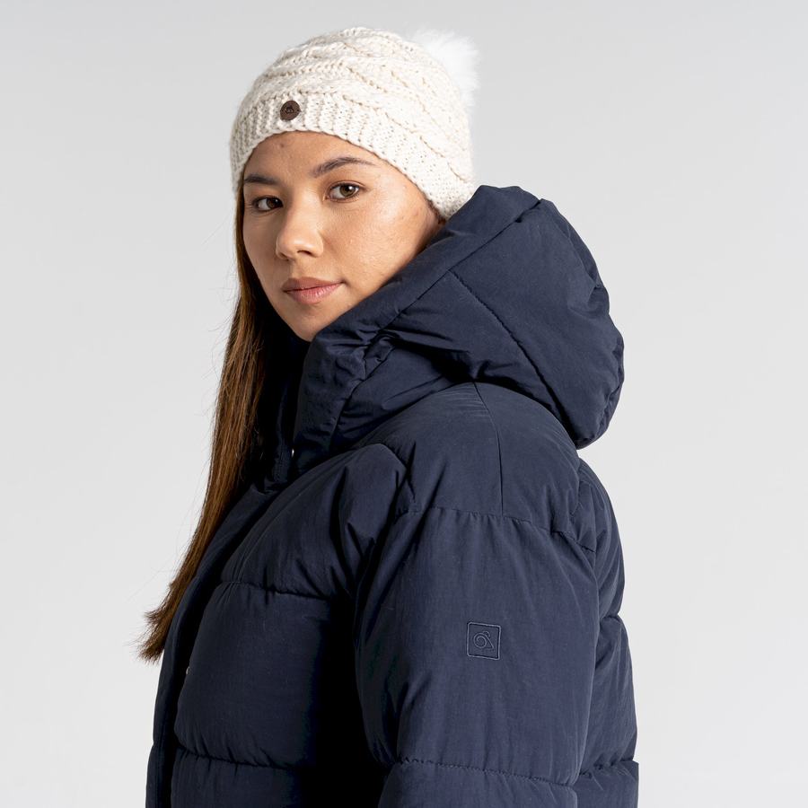 Blue Navy Craghoppers Madora Insulated Hooded Women's Jackets | YCU8071XA