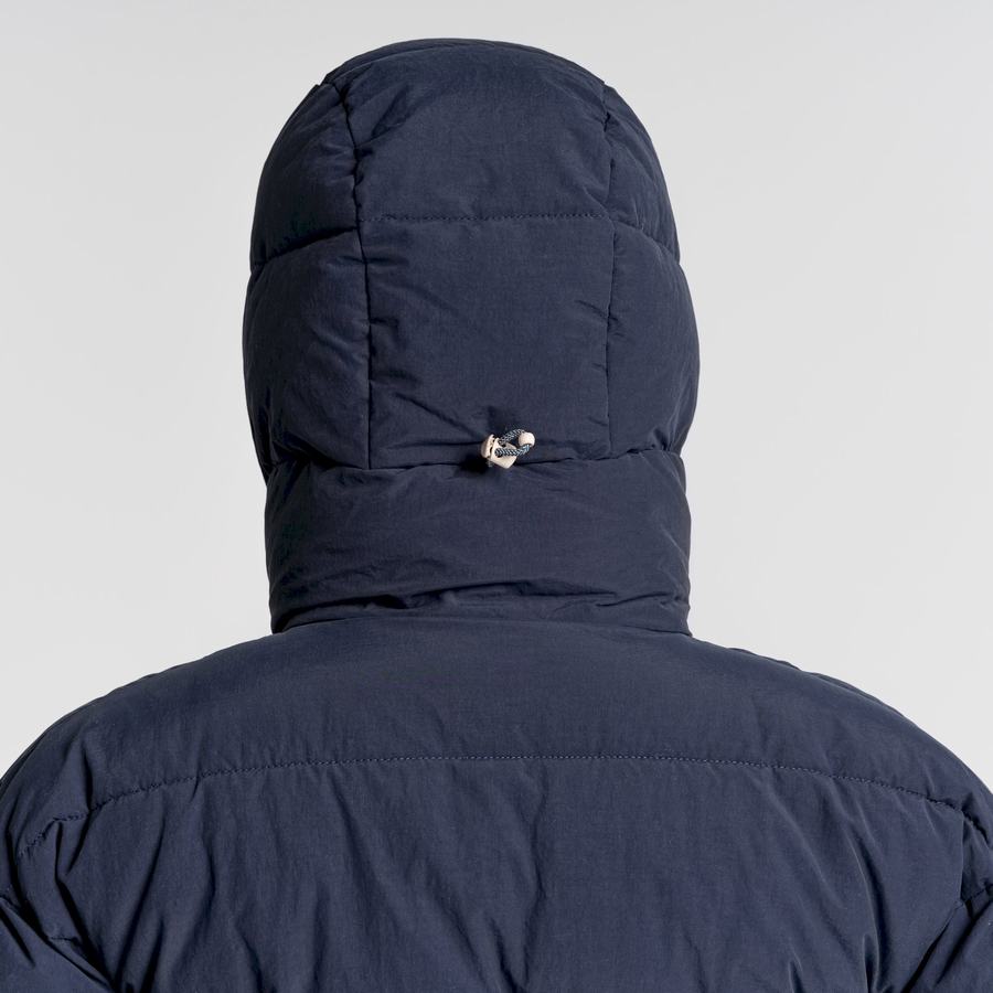 Blue Navy Craghoppers Madora Insulated Hooded Women's Jackets | YCU8071XA