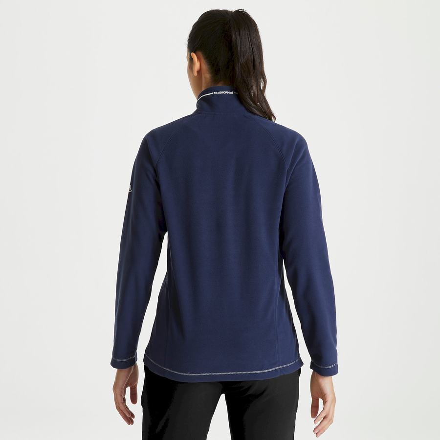 Blue Navy Craghoppers Miska Half Zip Women's Sweaters | PEG5643RB