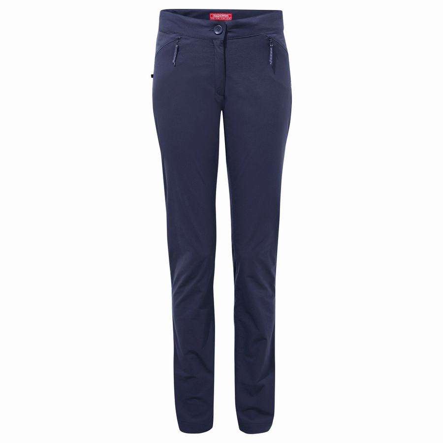 Blue Navy Craghoppers NosiLife Pro Active Women's Trousers | JCN6123YE