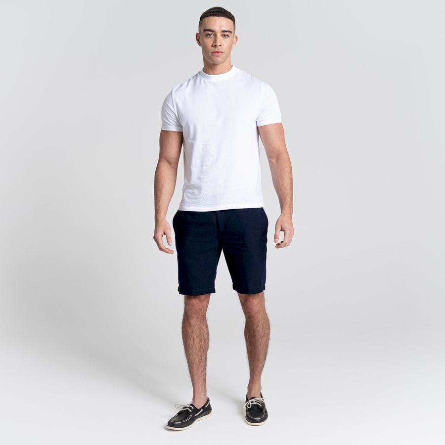 Blue Navy Craghoppers Nosibotanical Buck Men's Shorts | OIC634UB