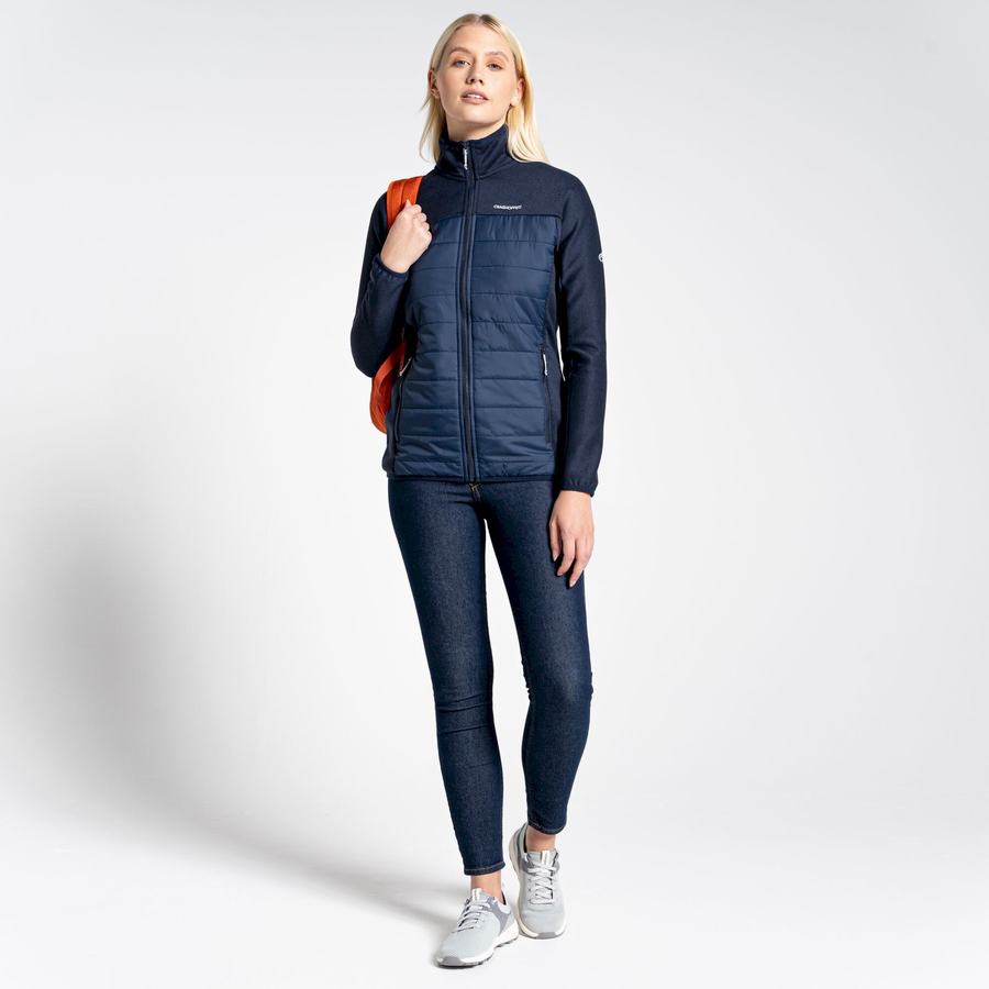 Blue Navy Craghoppers Regina Hybrid Women's Jackets | HAE2685IG