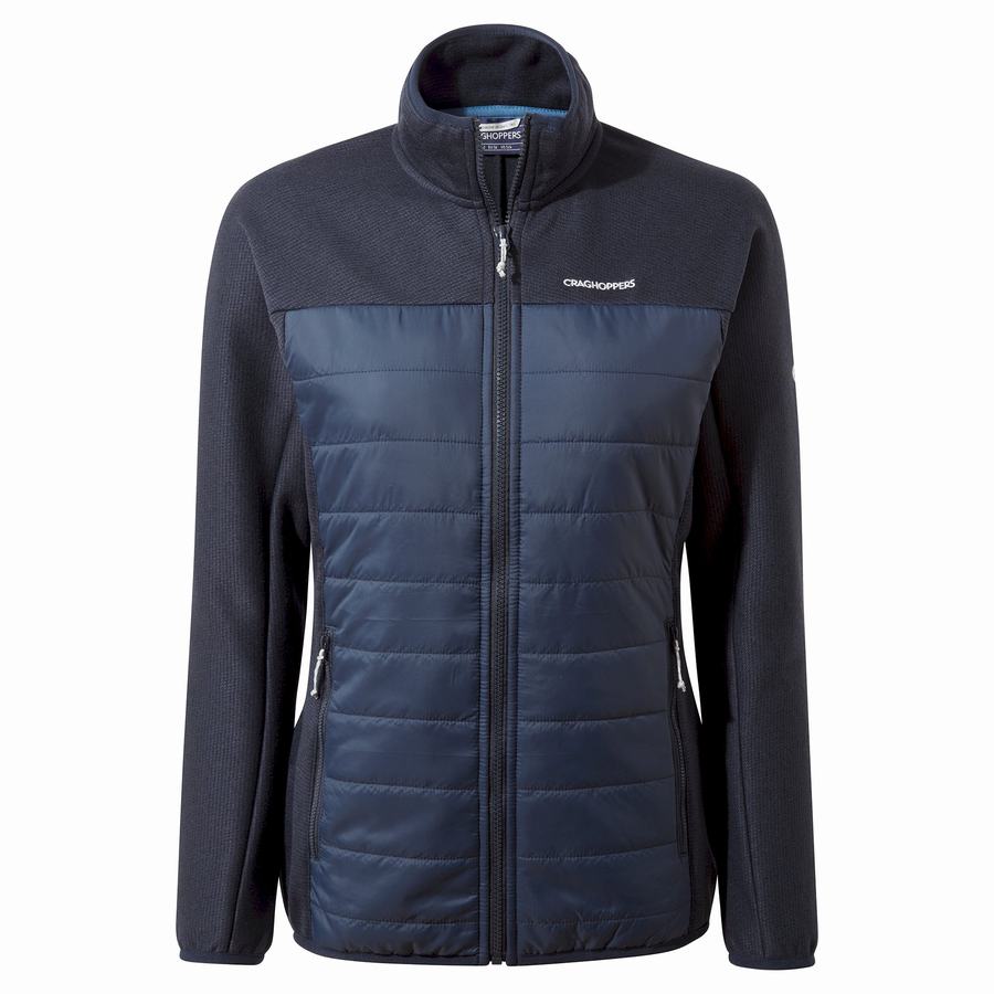 Blue Navy Craghoppers Regina Hybrid Women's Jackets | HAE2685IG