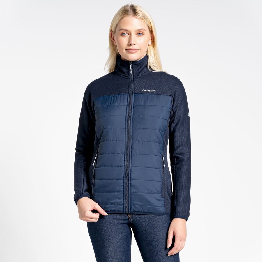 Blue Navy Craghoppers Regina Hybrid Women's Jackets | HAE2685IG