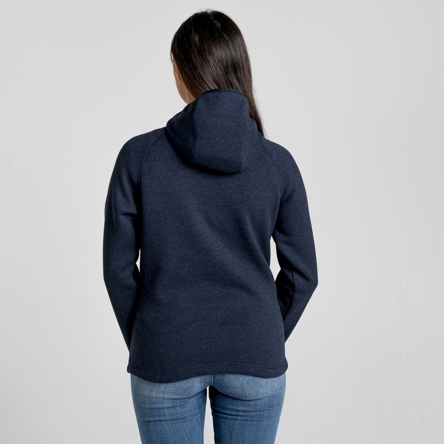 Blue Navy Craghoppers Silvia Hooded Women's Jackets | CZU4875AV