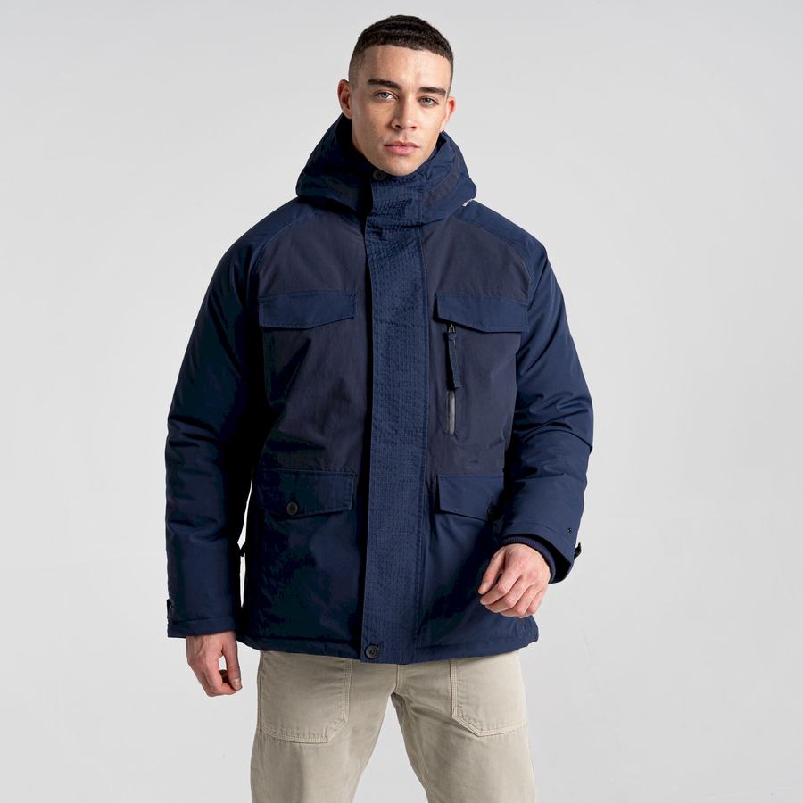 Blue Navy Craghoppers Sinclair Insulated Men's Jackets | MJP4013AJ