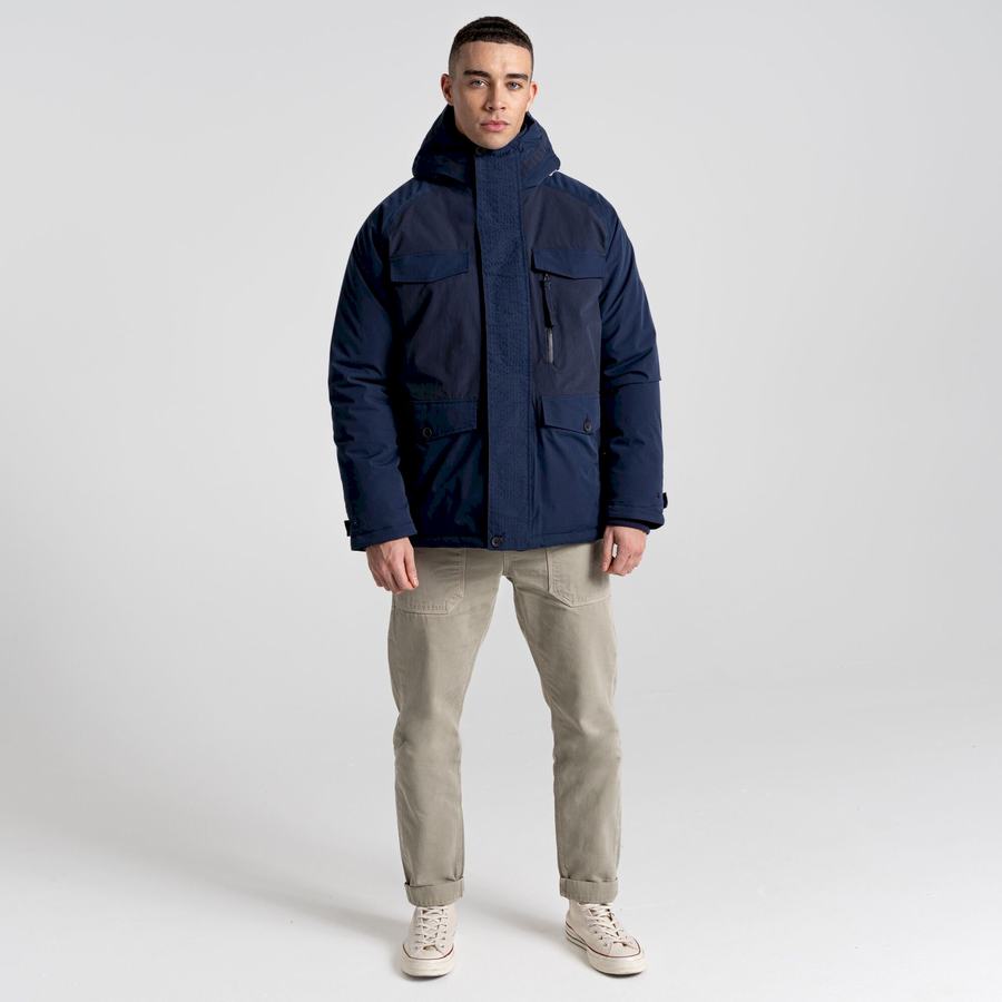 Blue Navy Craghoppers Sinclair Insulated Men's Jackets | MJP4013AJ