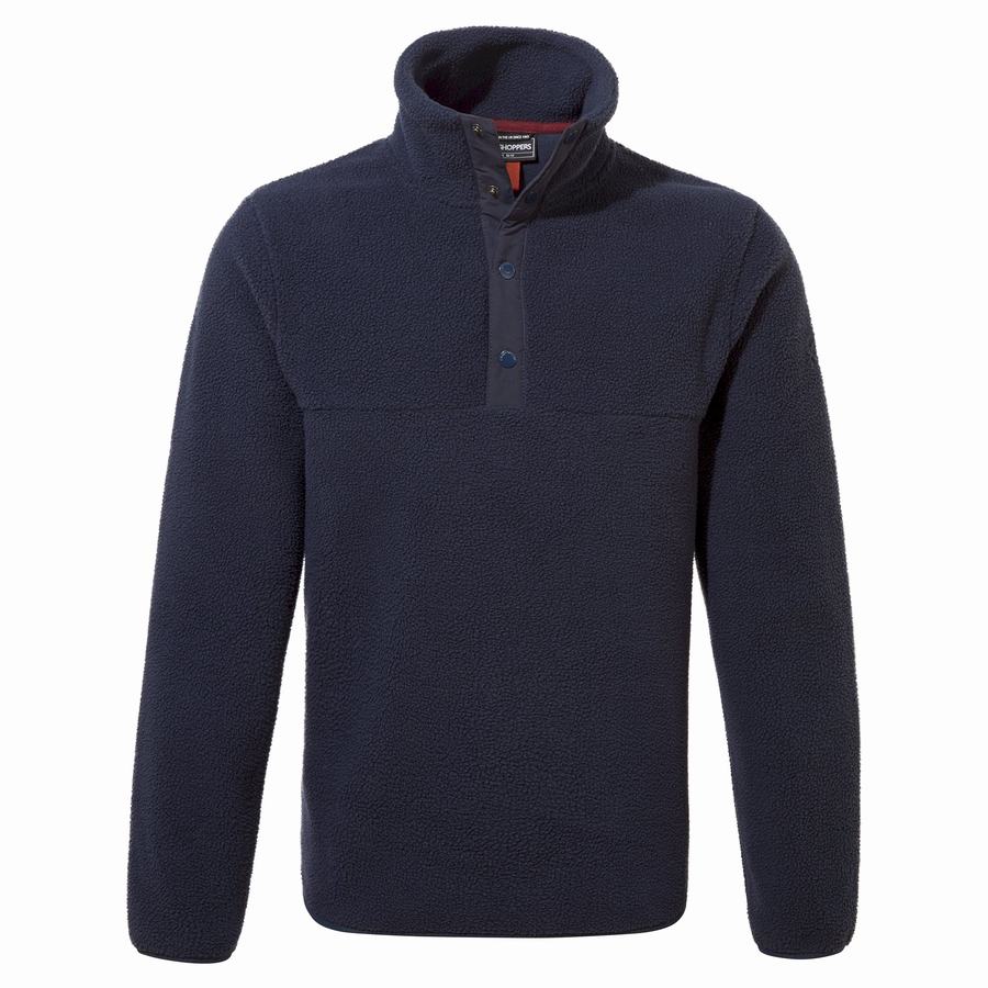 Blue Navy Craghoppers Sulivan Overhead Men's Sweaters | AAL6666CG