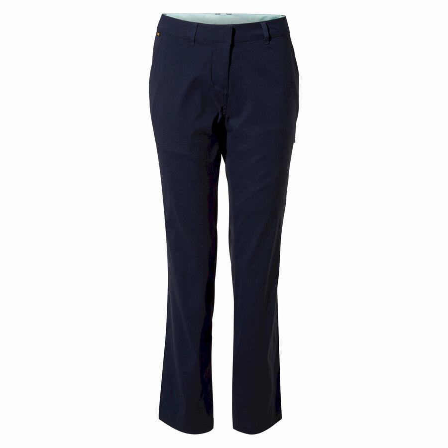 Blue Navy Craghoppers Verve Women's Trousers | ELE4427OT