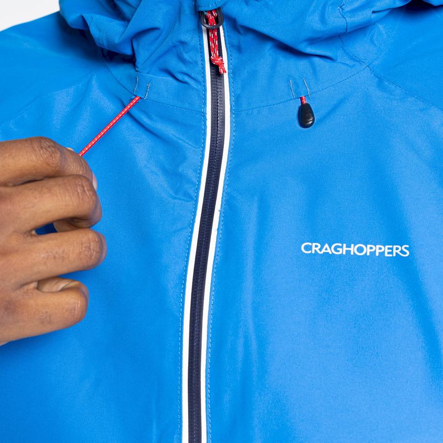 Blue Navy Craghoppers Waterproof Atlas Men's Jackets | WYM4442MU