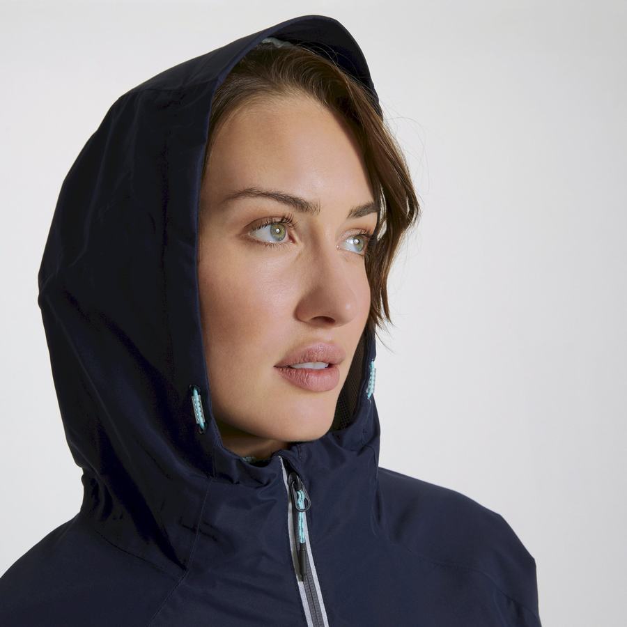 Blue Navy Craghoppers Waterproof Atlas Women's Jackets | FCB261GV