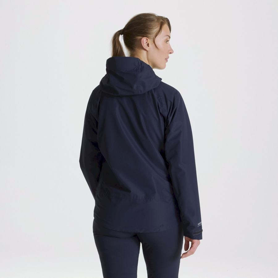 Blue Navy Craghoppers Waterproof Atlas Women's Jackets | FCB261GV