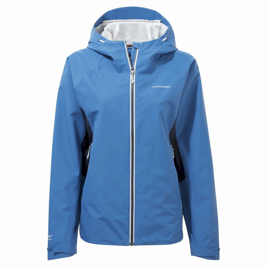 Blue Navy Craghoppers Waterproof Atlas Women's Jackets | SDA1917KT