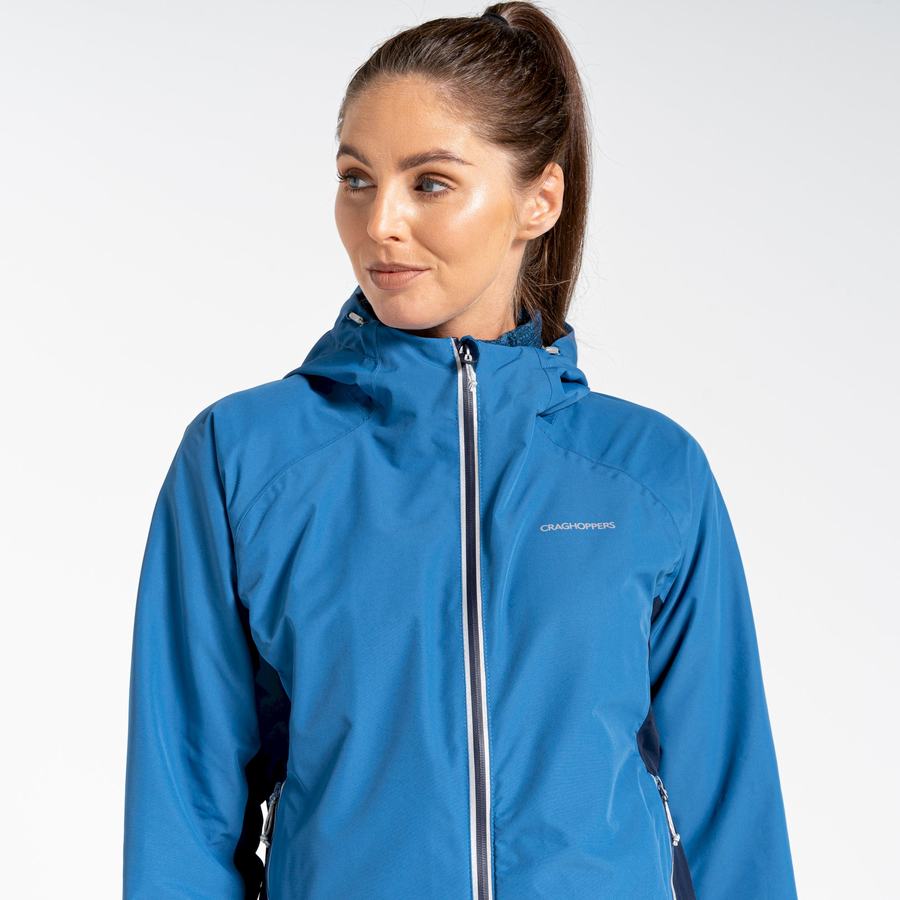 Blue Navy Craghoppers Waterproof Atlas Women's Jackets | SDA1917KT