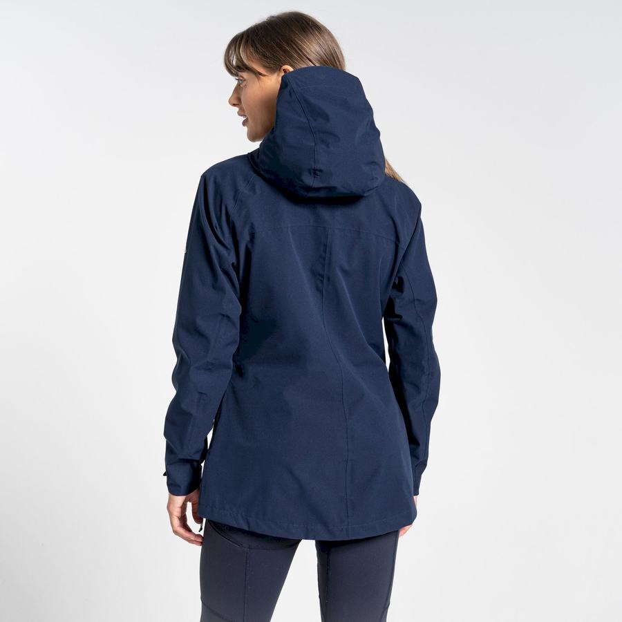 Blue Navy Craghoppers Waterproof Caldbeck Women's Jackets | LWS8826SD