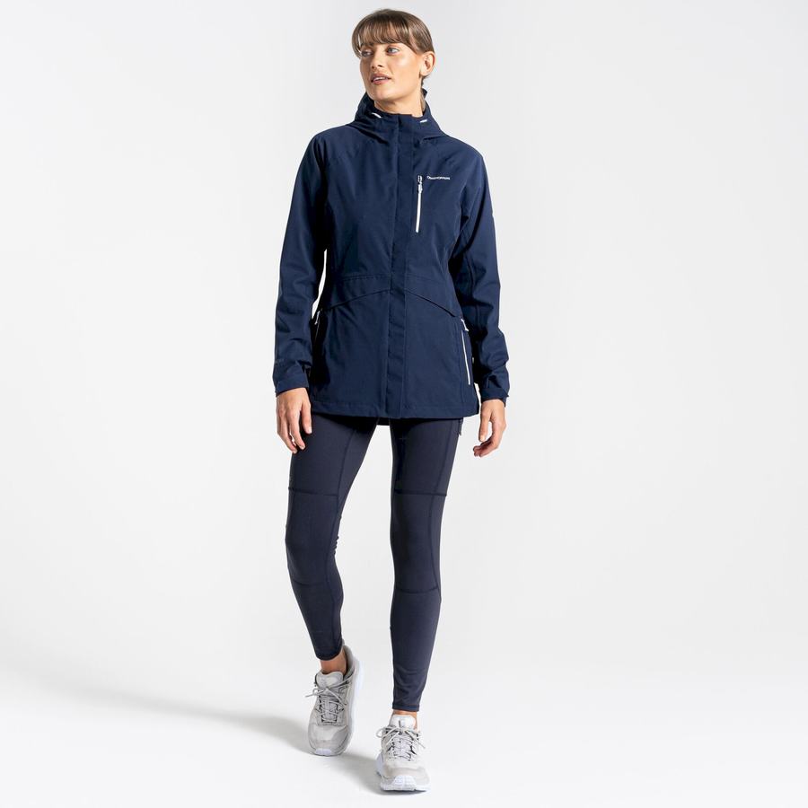 Blue Navy Craghoppers Waterproof Caldbeck Women's Jackets | LWS8826SD