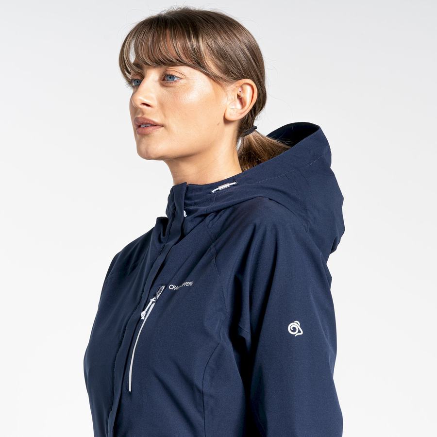 Blue Navy Craghoppers Waterproof Caldbeck Women's Jackets | LWS8826SD