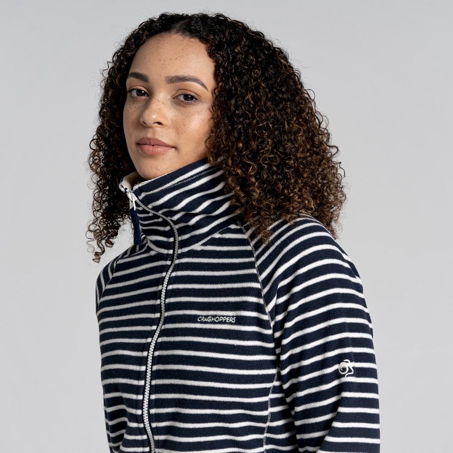 Blue Navy Stripes Craghoppers Ella Women's Sweaters | FKR9652JL