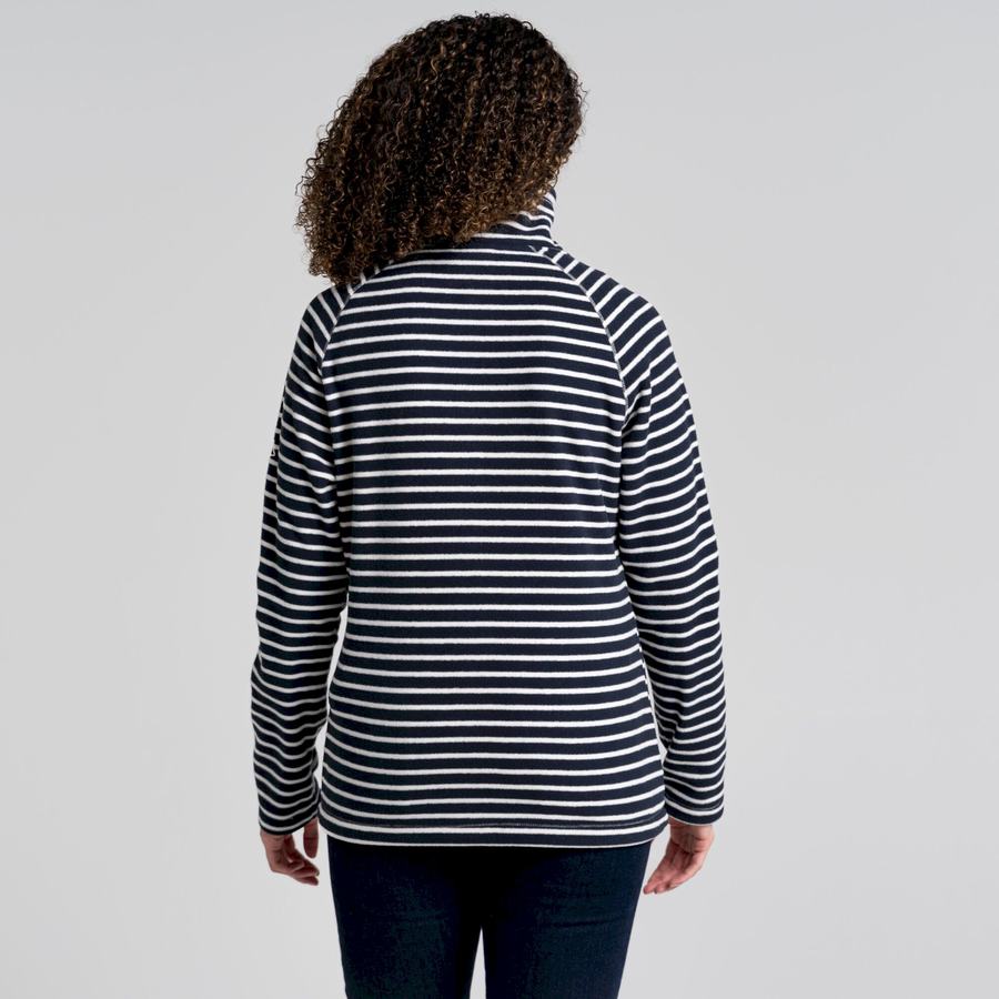 Blue Navy Stripes Craghoppers Ella Women's Sweaters | FKR9652JL