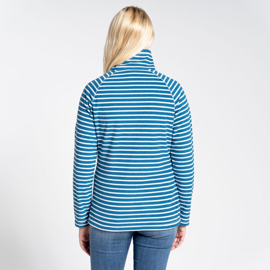 Blue Stripes Craghoppers Ella Women's Sweaters | ZUP3962KV