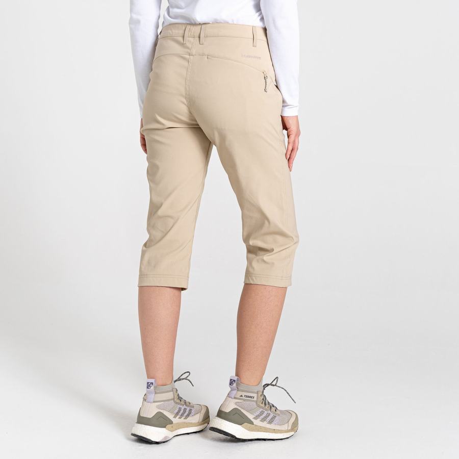 Brown Craghoppers Kiwi Pro II Crop Women's Trousers | MQS2741PH