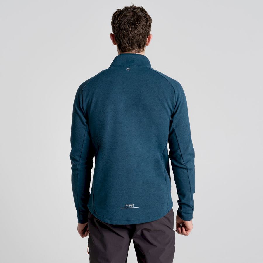 Dark Blue Craghoppers Dynamic Pro Half Zip Men's Sweaters | NXZ2941VD