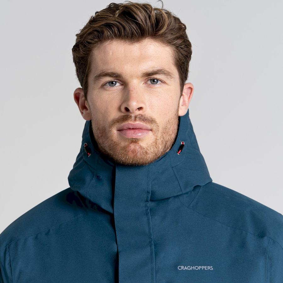 Dark Blue Craghoppers Lorton Thermic Men's Jackets | IYC3076KN