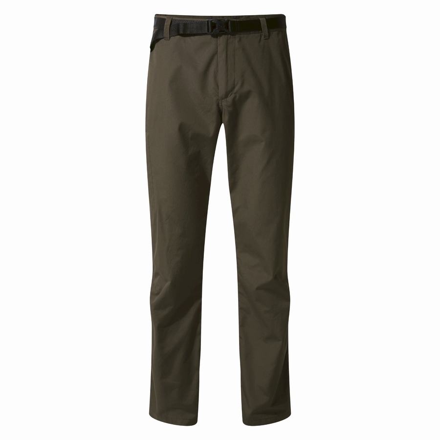 Dark Green Craghoppers Kiwi Boulder Men's Trousers | JRH4842UQ