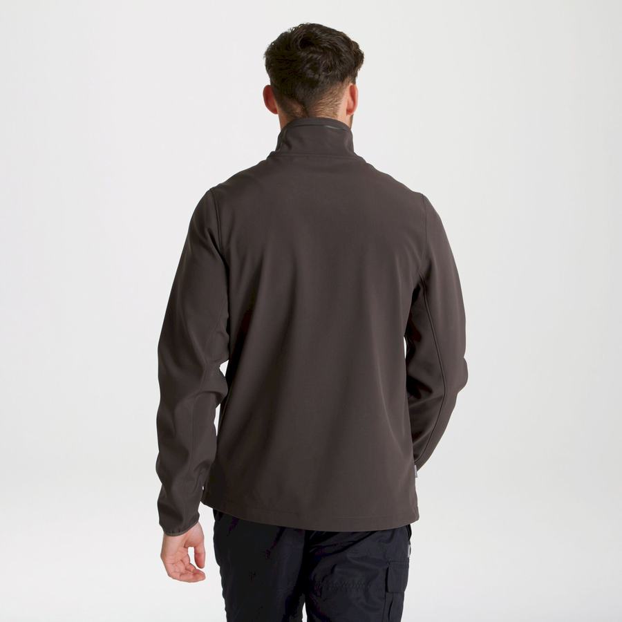 Dark Grey Craghoppers Expert Basecamp Softshell Men's Jackets | UOR7746ON