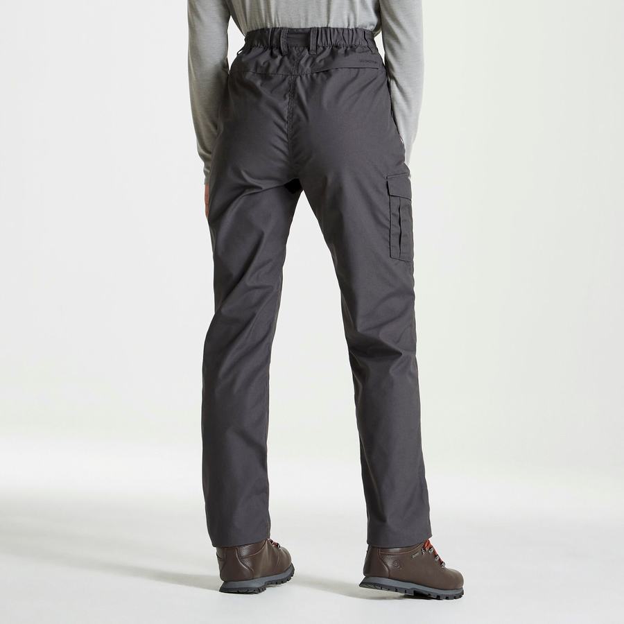 Dark Grey Craghoppers Expert Kiwi Women's Trousers | YAN8389MP