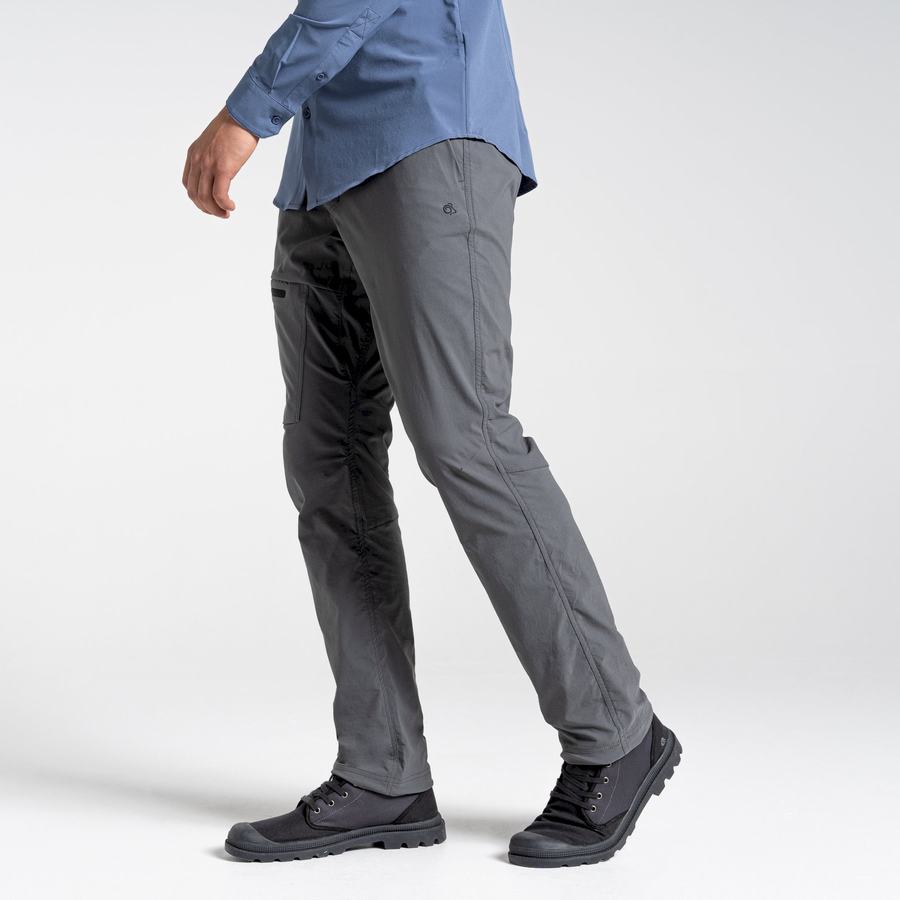 Dark Grey Craghoppers NosiLife Pro Active Men's Trousers | FEE8386AP