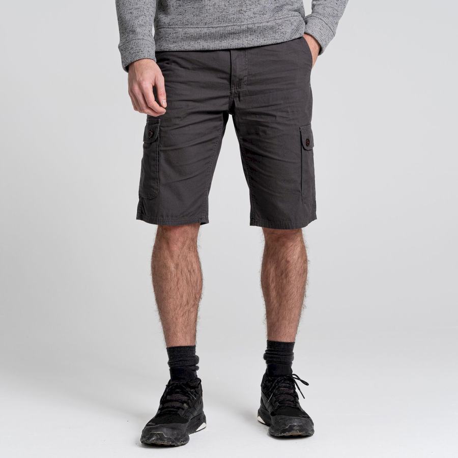 Dark Grey Craghoppers Thallon Men's Shorts | ZAE3182JJ