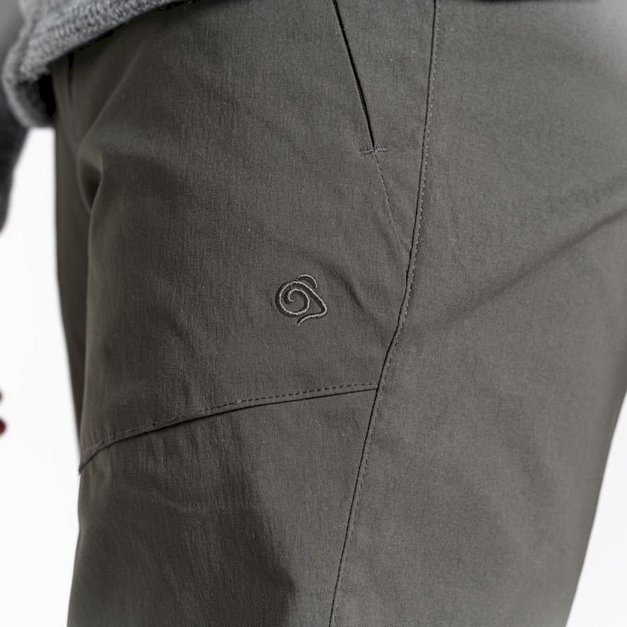 Dark Khaki Craghoppers Kiwi Pro II Men's Trousers | YQX9255TO