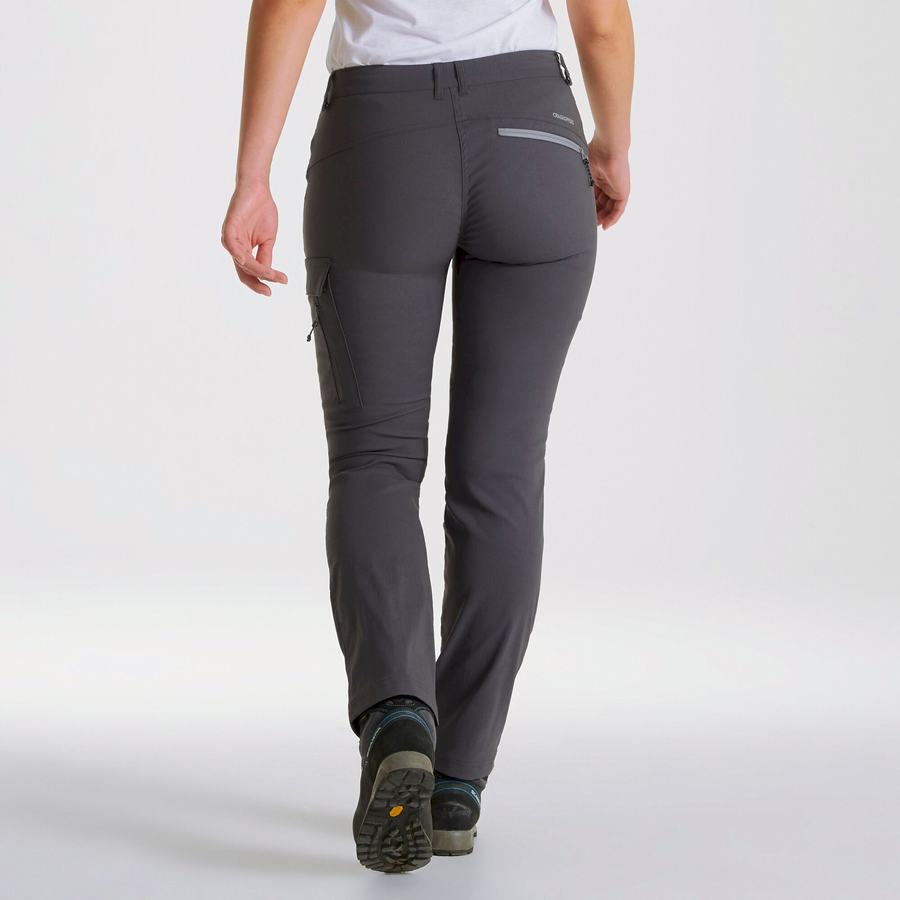 Deep Grey Craghoppers Kiwi Pro Expedition Women's Trousers | UOY7448CG