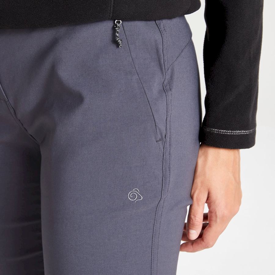 Deep Grey Craghoppers Kiwi Pro II Women's Trousers | BZY3655ES