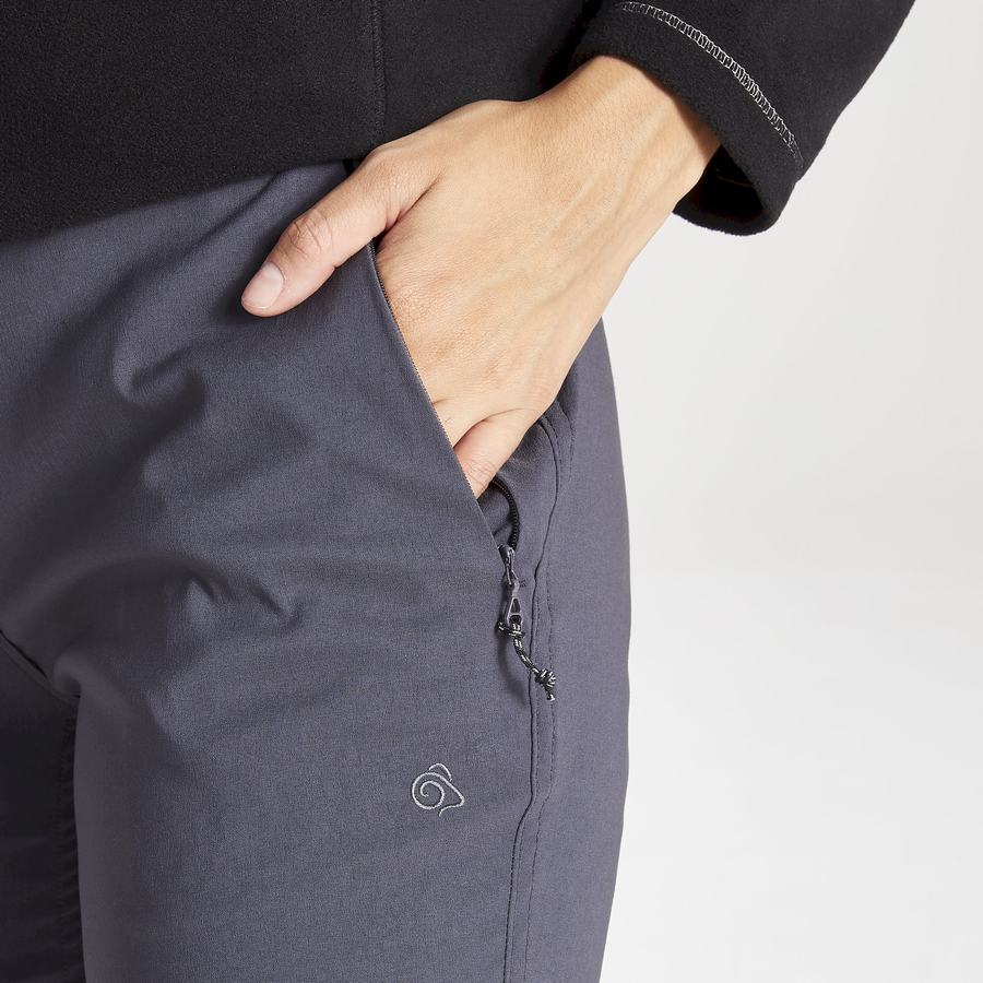 Deep Grey Craghoppers Kiwi Pro II Women's Trousers | BZY3655ES