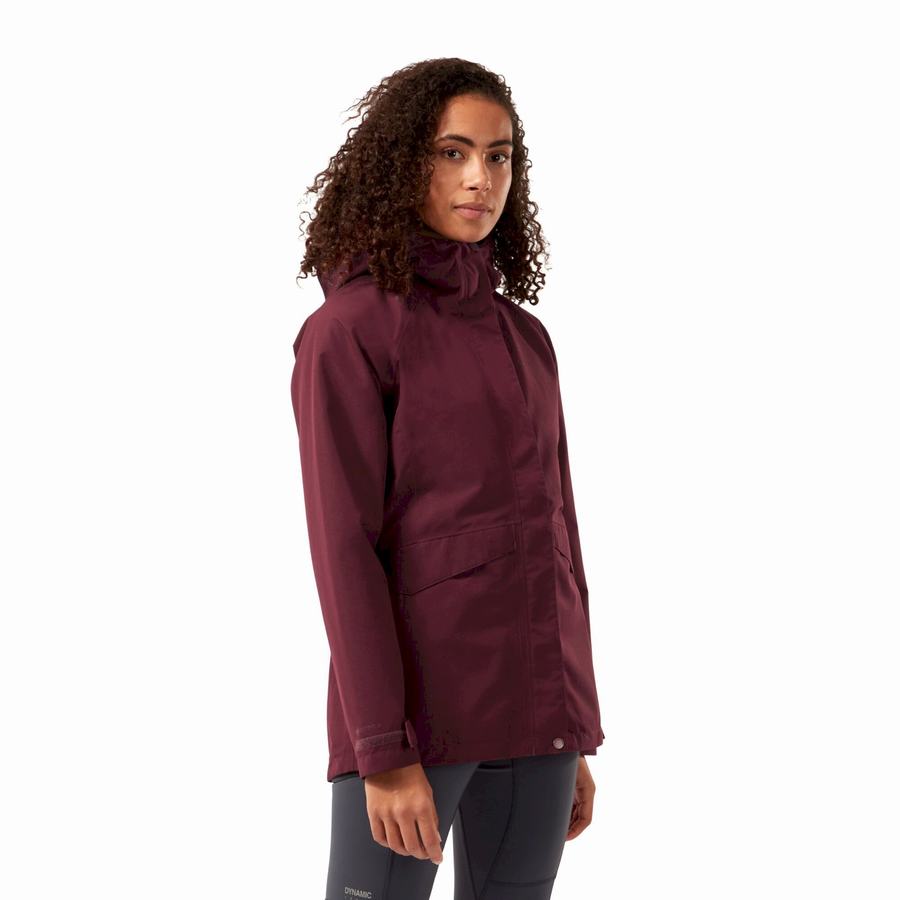 Deep Red Craghoppers Ellis GORE-TEX Women's Jackets | LRP4484QK