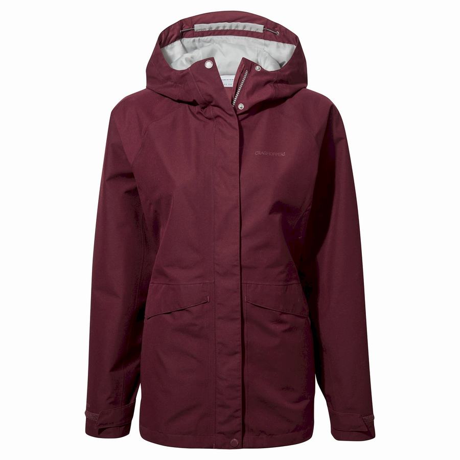 Deep Red Craghoppers Ellis GORE-TEX Women\'s Jackets | LRP4484QK