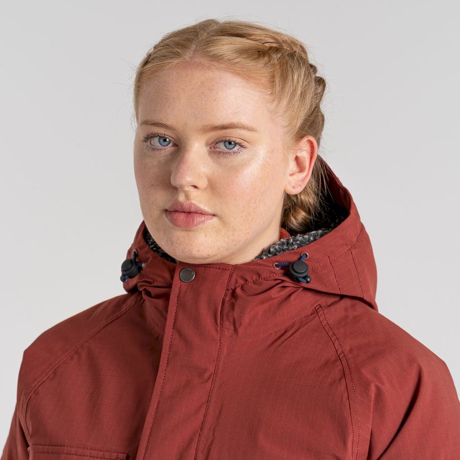 Deep Red Craghoppers Waverley Thermic Women's Jackets | XXH793ES