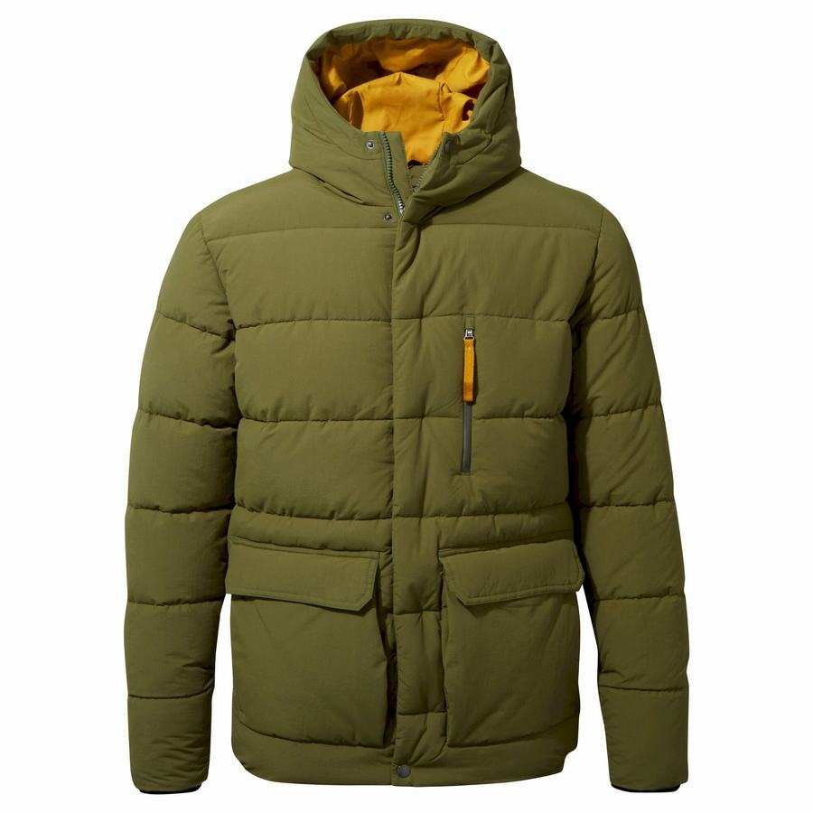 Green Craghoppers Insulated Cromarty Men\'s Jackets | CHO5238JO