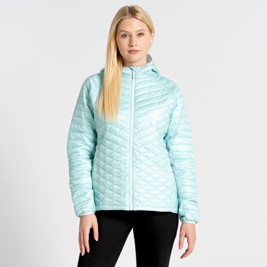 Green Craghoppers Insulated ExpoLite Hooded Women's Jackets | DDY1427YO