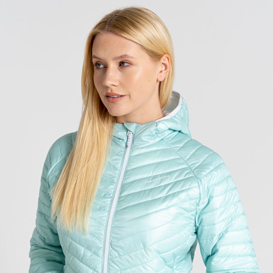 Green Craghoppers Insulated ExpoLite Hooded Women's Jackets | DDY1427YO