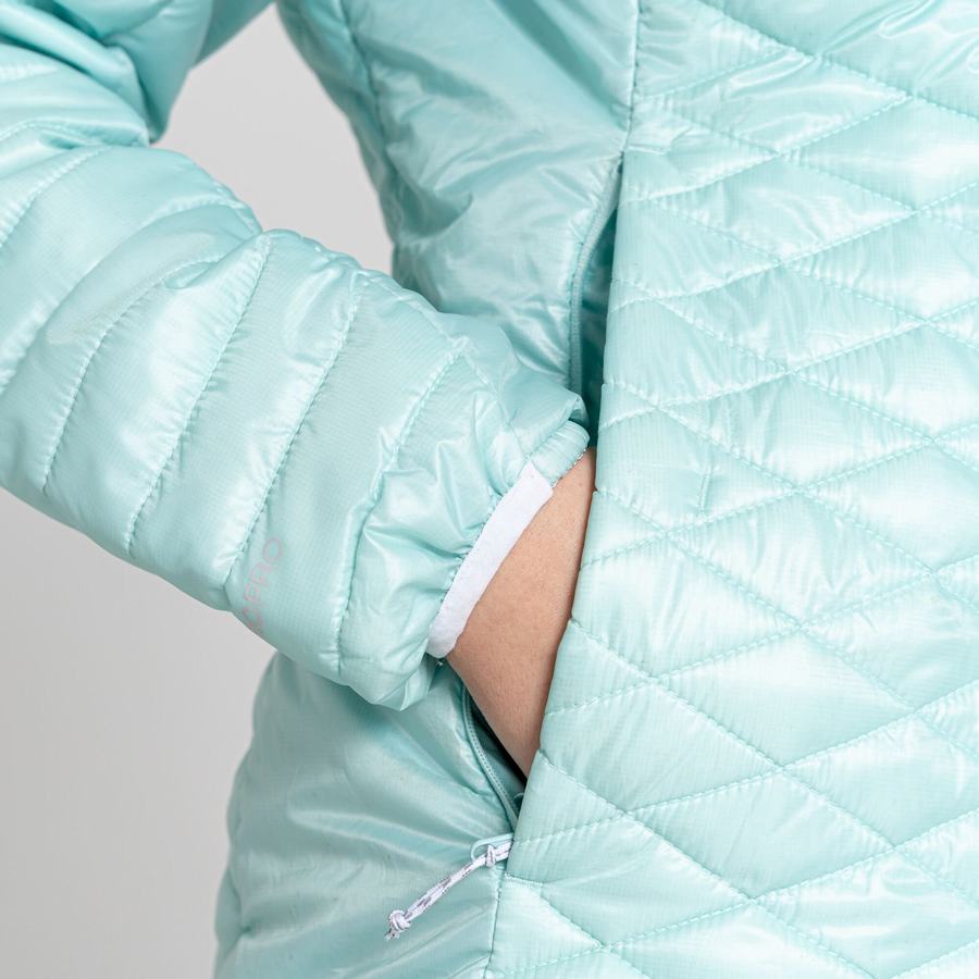 Green Craghoppers Insulated ExpoLite Hooded Women's Jackets | DDY1427YO