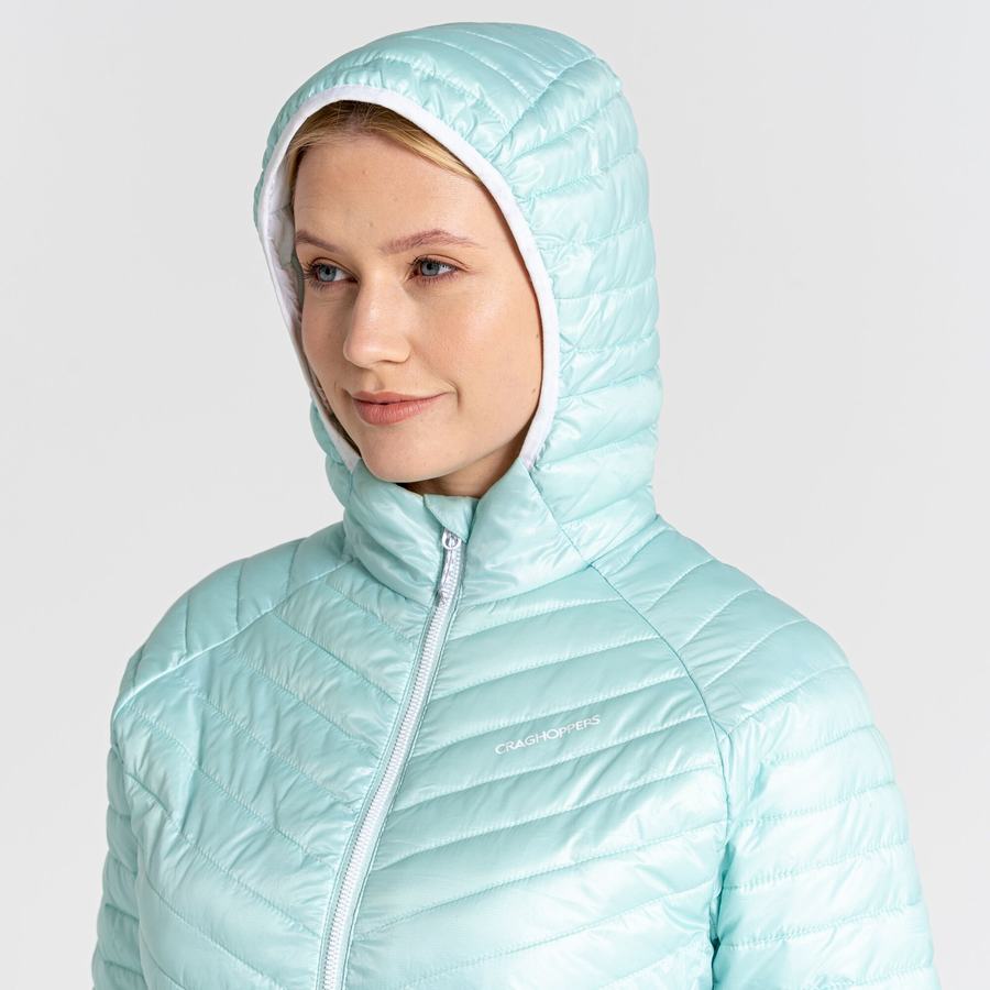 Green Craghoppers Insulated ExpoLite Hooded Women's Jackets | DDY1427YO