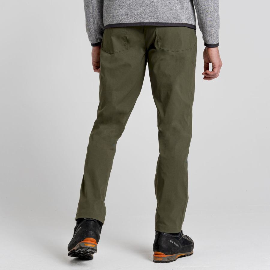 Green Craghoppers Kiwi Pro 5 Pocket Men's Trousers | UQP5569RR