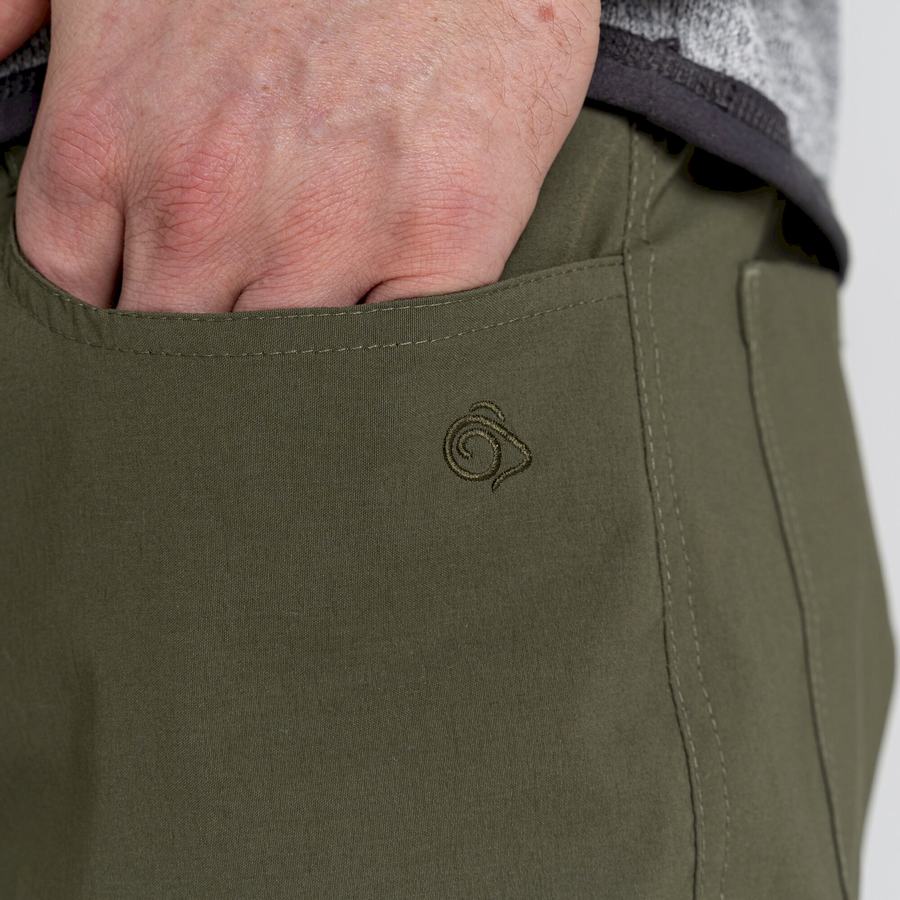 Green Craghoppers Kiwi Pro 5 Pocket Men's Trousers | UQP5569RR