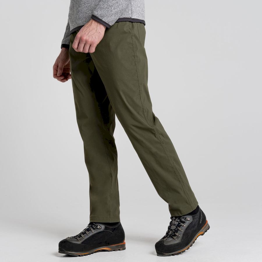 Green Craghoppers Kiwi Pro 5 Pocket Men's Trousers | UQP5569RR