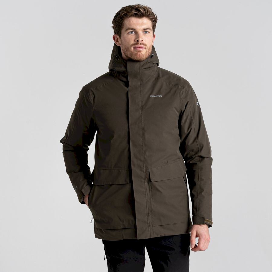 Green Craghoppers Lorton Thermic Men's Jackets | DHJ5827JS